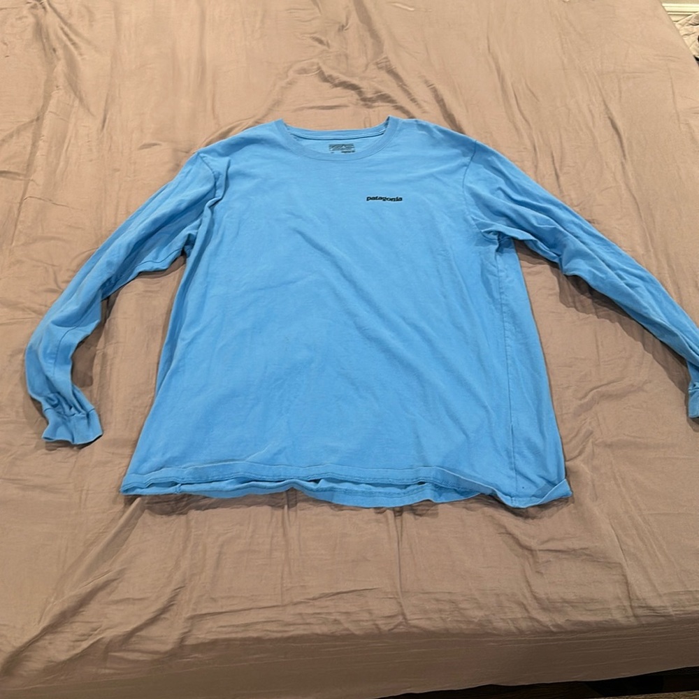 Patagonia blue long sleeve for winter